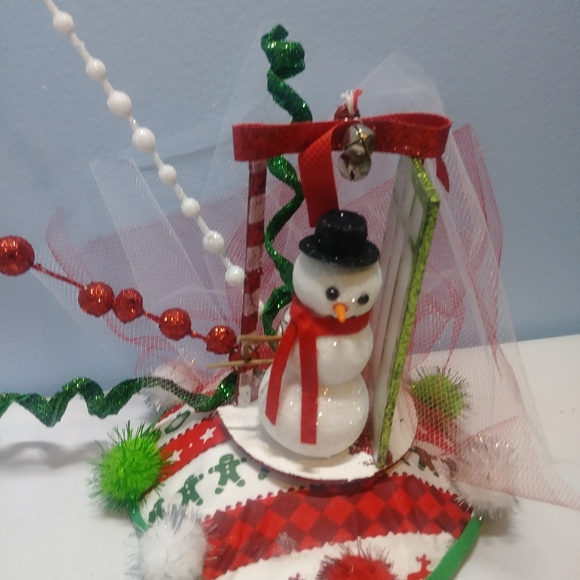 Snowman holiday hat - Picture 2 of 4